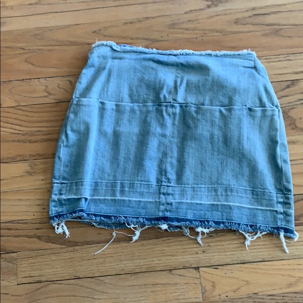 Jean mini skirt